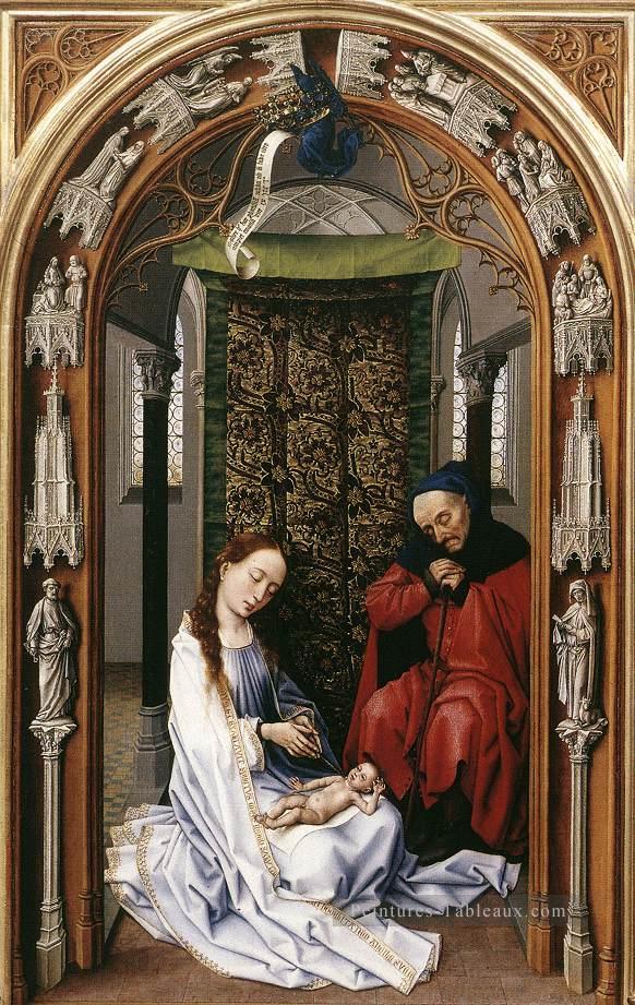 Retable de Miraflores panneau de gauche Rogier van der Weyden Peintures à l'huile